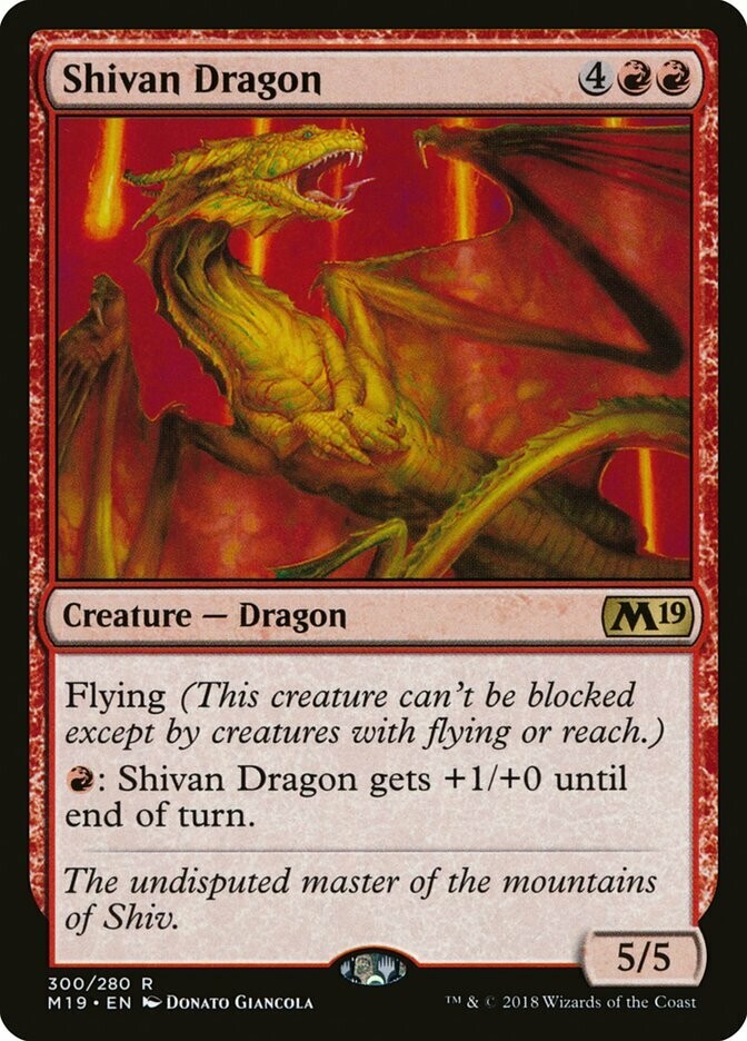 Shivan Dragon -Artist Proof - M19