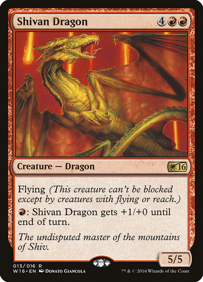 Shivan Dragon - Artist Proof - M16 Welcome Kit