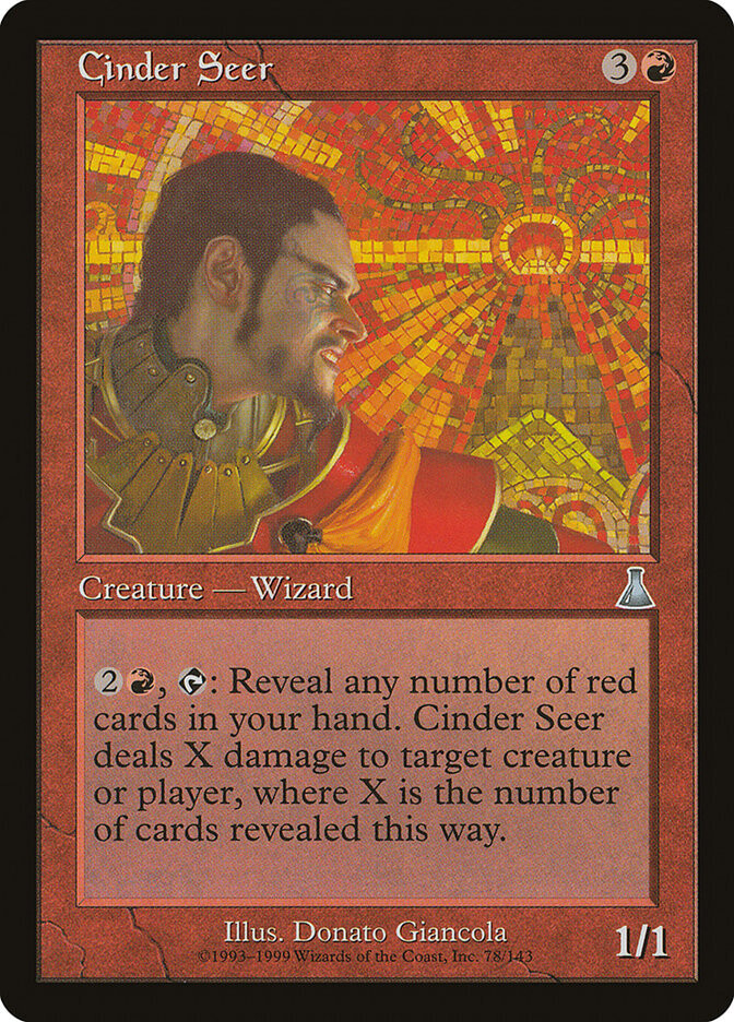 Cinder Seer - Artist Proof - Urza's Destiny