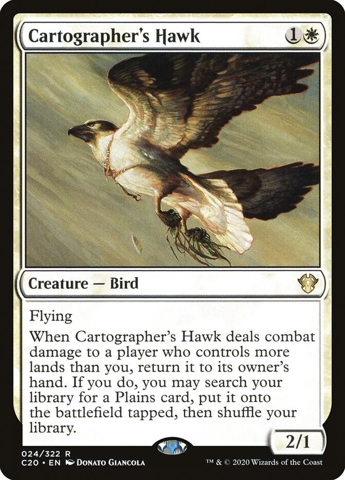 Cartographer's Hawk - Artist Proof - Ikoria Commander