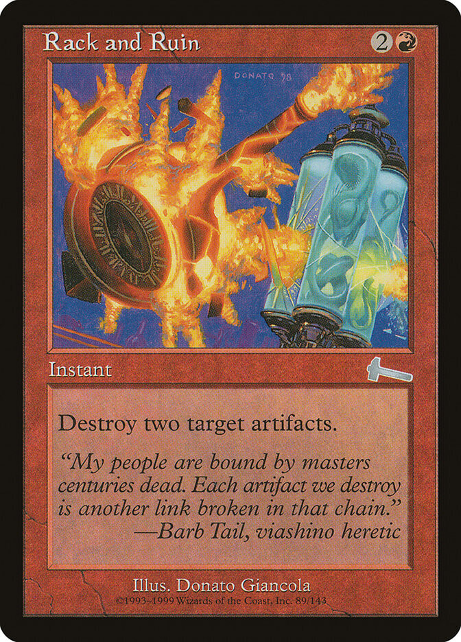 Rack and Ruin- Artist Proof - Urza's Legacy