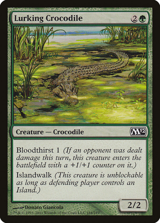 Lurking Crocodile - Artist Proof - M12