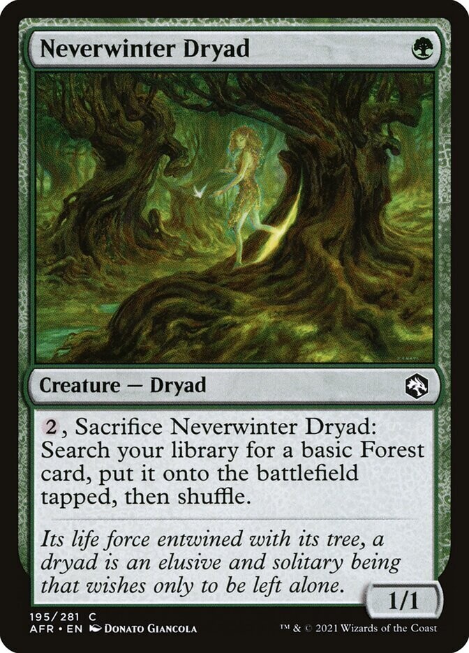 Neverwinter Dryad- Artist Proof - Adventures in the Forgotten Realms