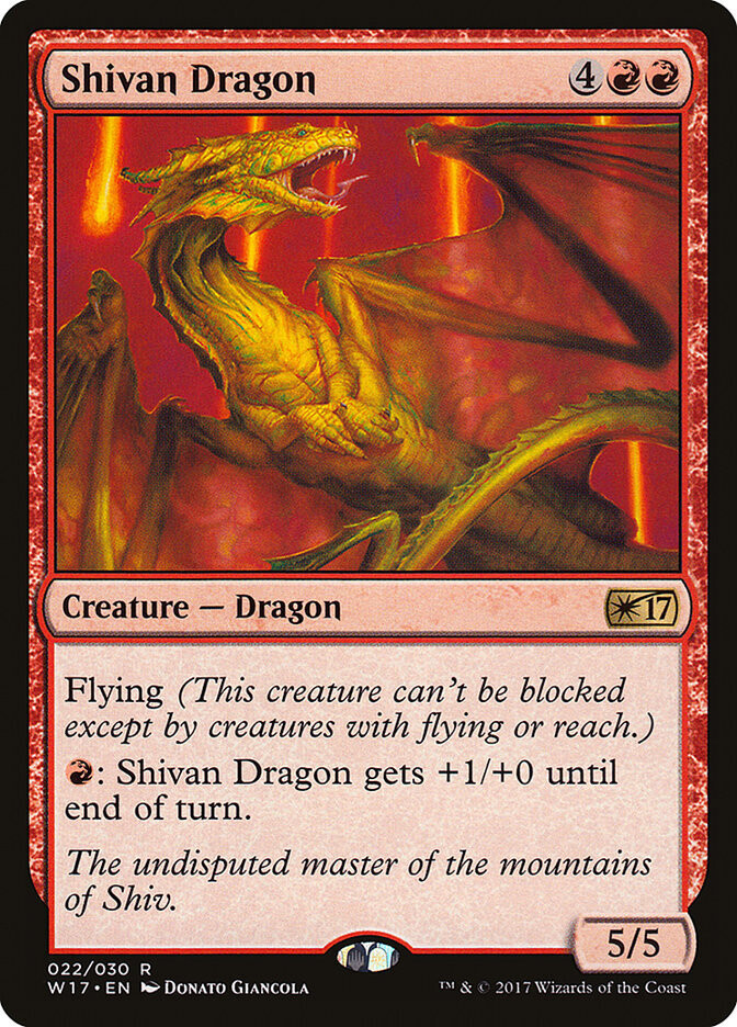 Shivan Dragon - Artist Proof - M17