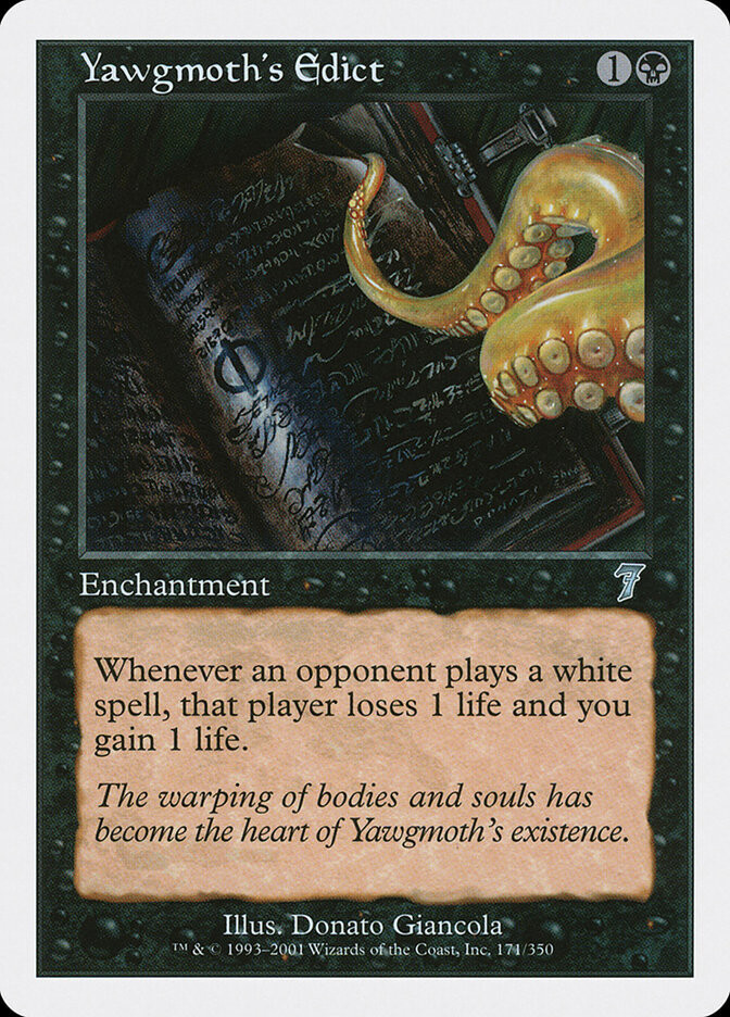 Yawgmoth's Edict - Artist Proof - 7th Edition