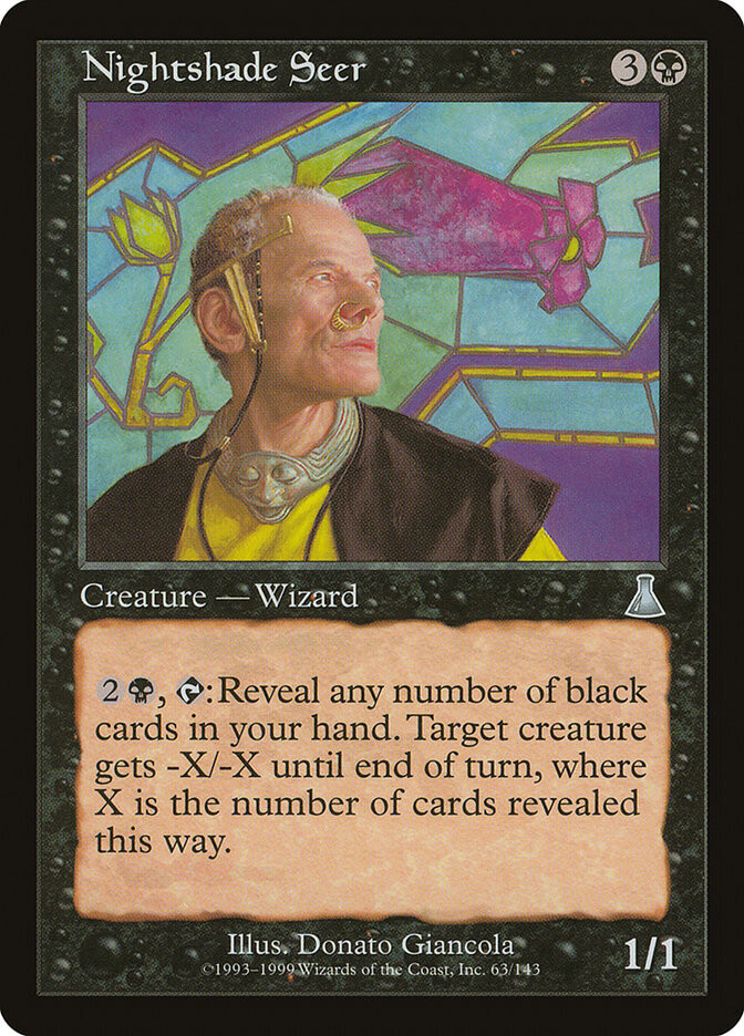 Nightshade Seer - Artist Proof - Urza's Destiny