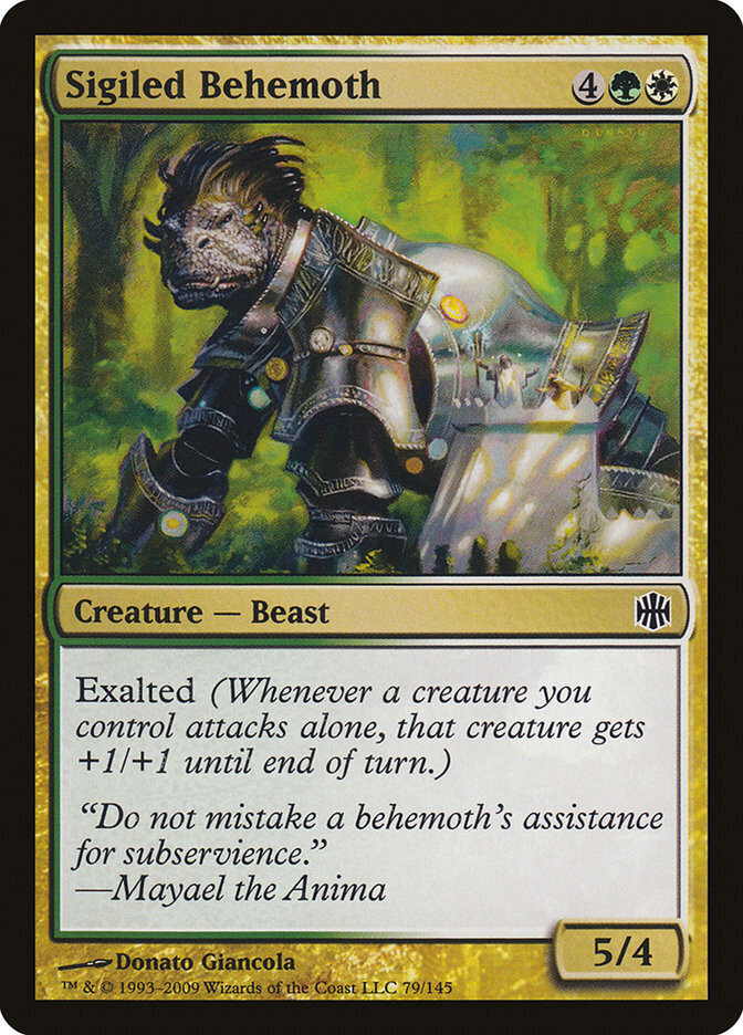 Sigiled Behemoth - Artist Proof - Alara Reborn