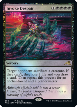 Invoke Despair - Artist Proof - Kamigawa Neon Dynasty