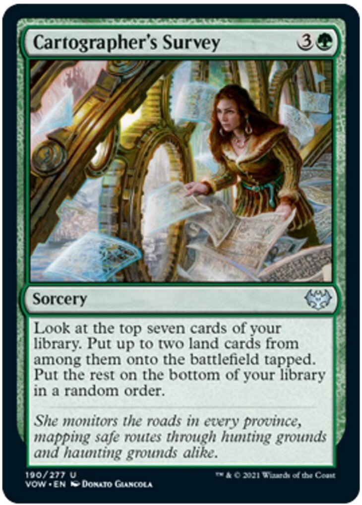 Cartographer's Survey - Artist Proof - Innistrad - Crimson Vow