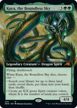 Kura, the Boundless Sky - Artist Proof - extended frame -Kamigawa Neon Dynasty