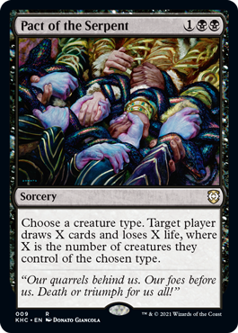Pact of the Serpent- Artist Proof - Kaldheim Commander