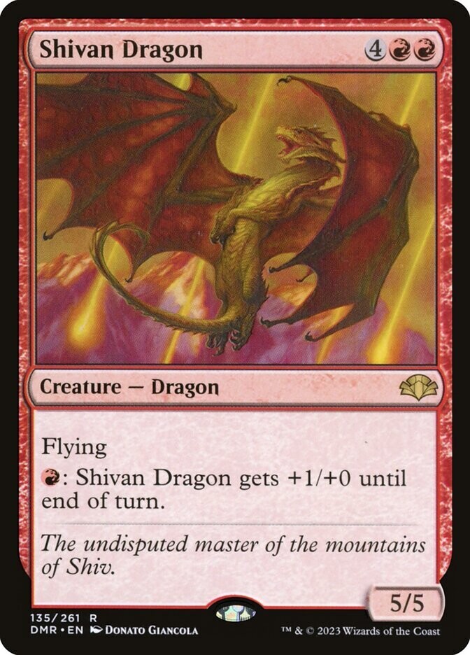 Shivan Dragon - Artist Proof - Dominaria Remastered