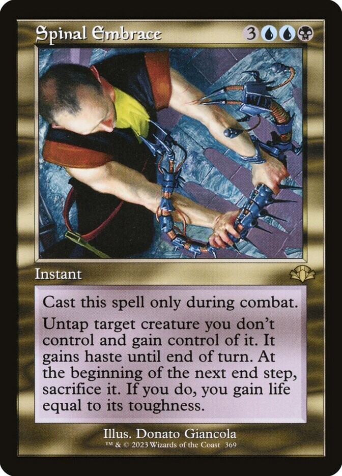 Spinal Embrace - Artist Proof - Dominaria Remastered - Retro Frame