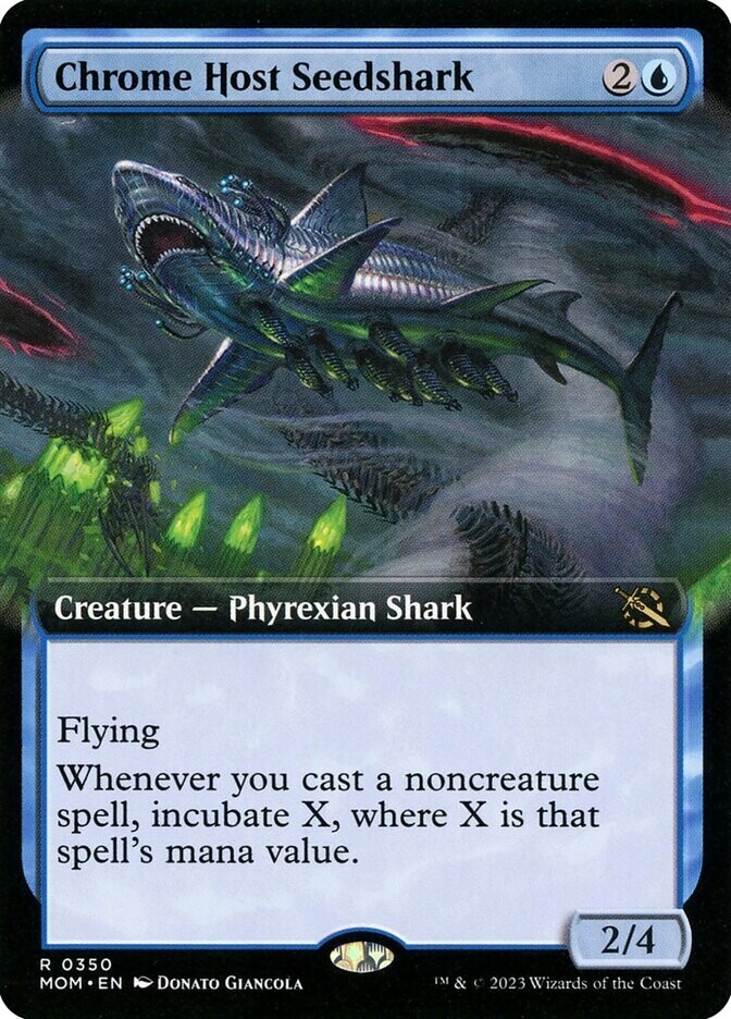 Chrome Host Seedshark - Artist Proof - extended art - March of the Machine