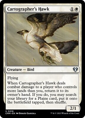 Cartographer&#39;s Hawk - Artist Proof - Commander Masters 2023