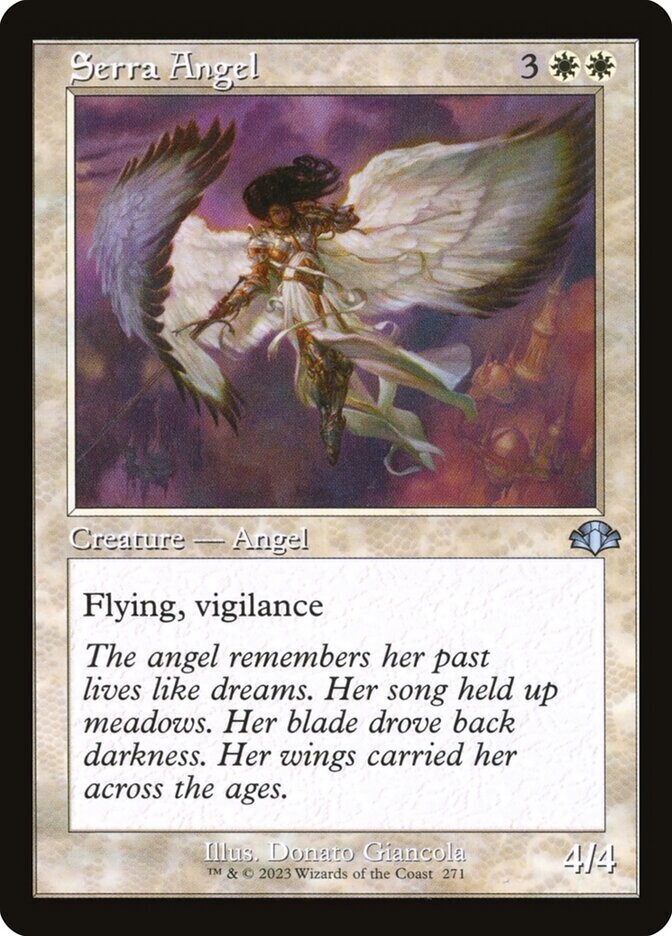 Serra Angel - Artist Proof - Dominaria Remastered - Retro Frame