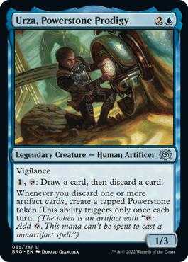 Urza, Powerstone Progidy- Artist Proof - Brothers&#39; War
