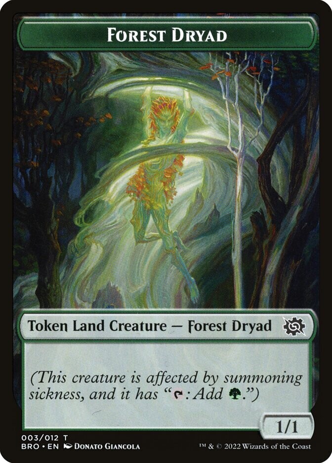 Forest Dryad - Artist Proof - Brothers&#39; War - Token