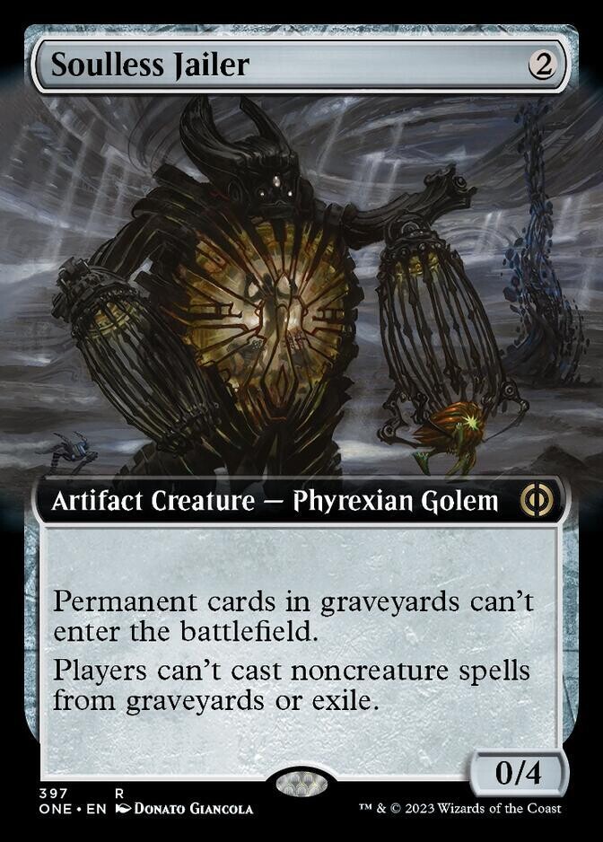 Soulless Jailer- Artist Proof - Phyrexia:All Will Be One- Extended Art