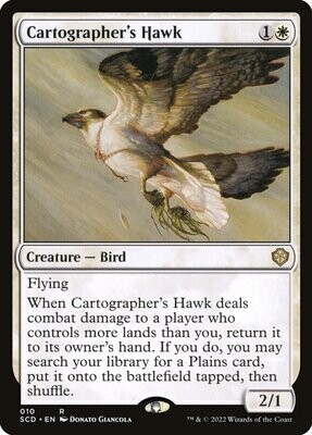 Cartographer&#39;s Hawk - Artist Proof - Starter Commander Decks 2022