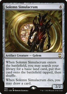 Solemn Simulacrum- Artist Proof - New Capenna Commander 2022