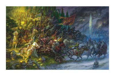 To Green Angel Tower - cover art - Canvas