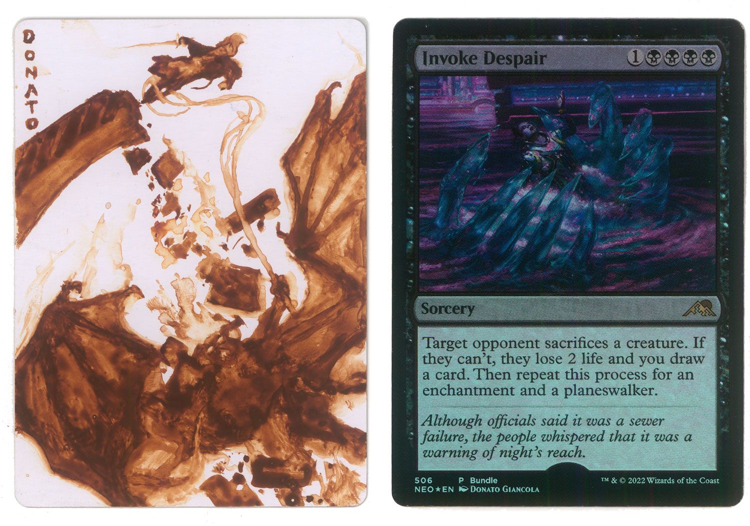 Magic Proof Micro Painting - FOIL - Invoke Despair