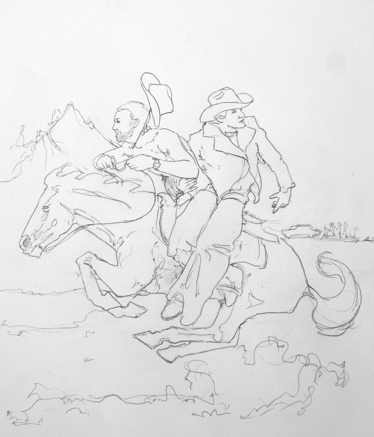 Brokeback Mountain - rough drawing