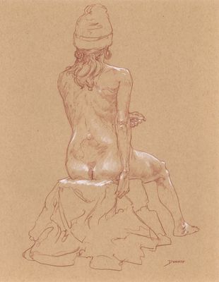 Life Drawing-2025-female-seated-back