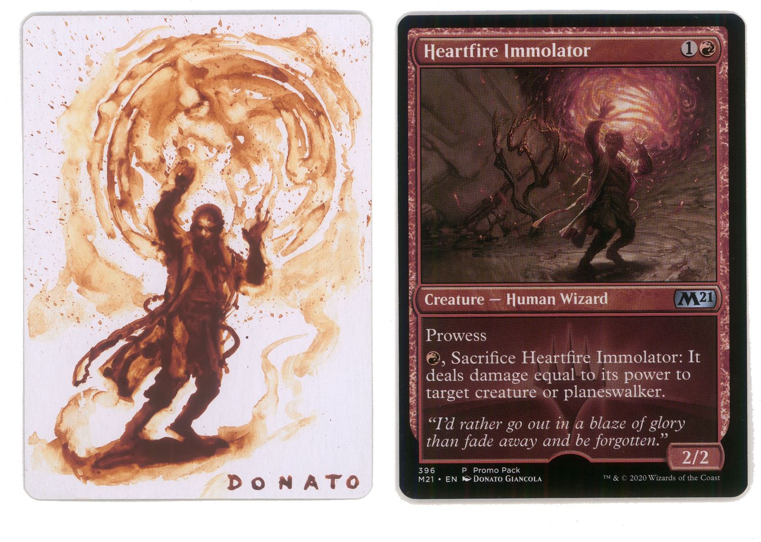 Magic Proof Micro Painting -Heartfire Immolator