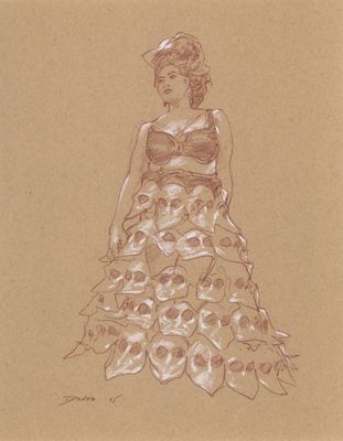 Life Drawing-2025-Kayleigh-skulls