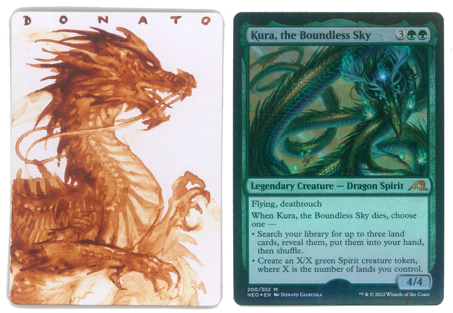 Magic Proof Micro Painting - Kura, the Boundless Sky - FOIL