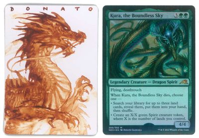 Magic Proof Micro Painting - Kura, the Boundless Sky - FOIL