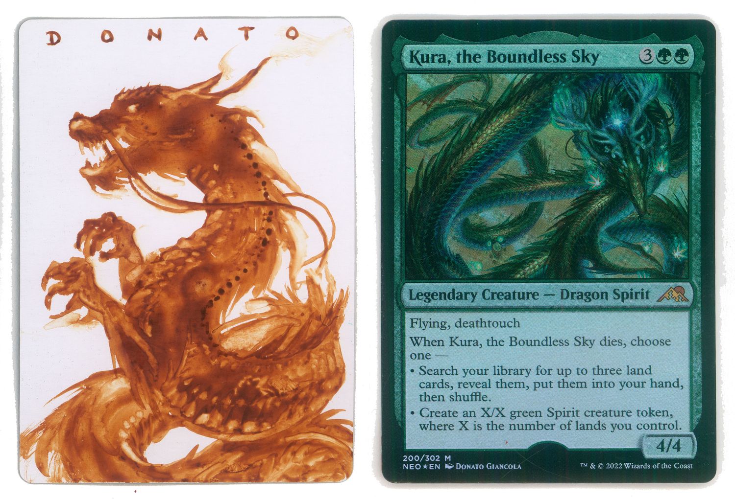 Magic Proof Micro Painting - Kura, the Boundless Sky - FOIL