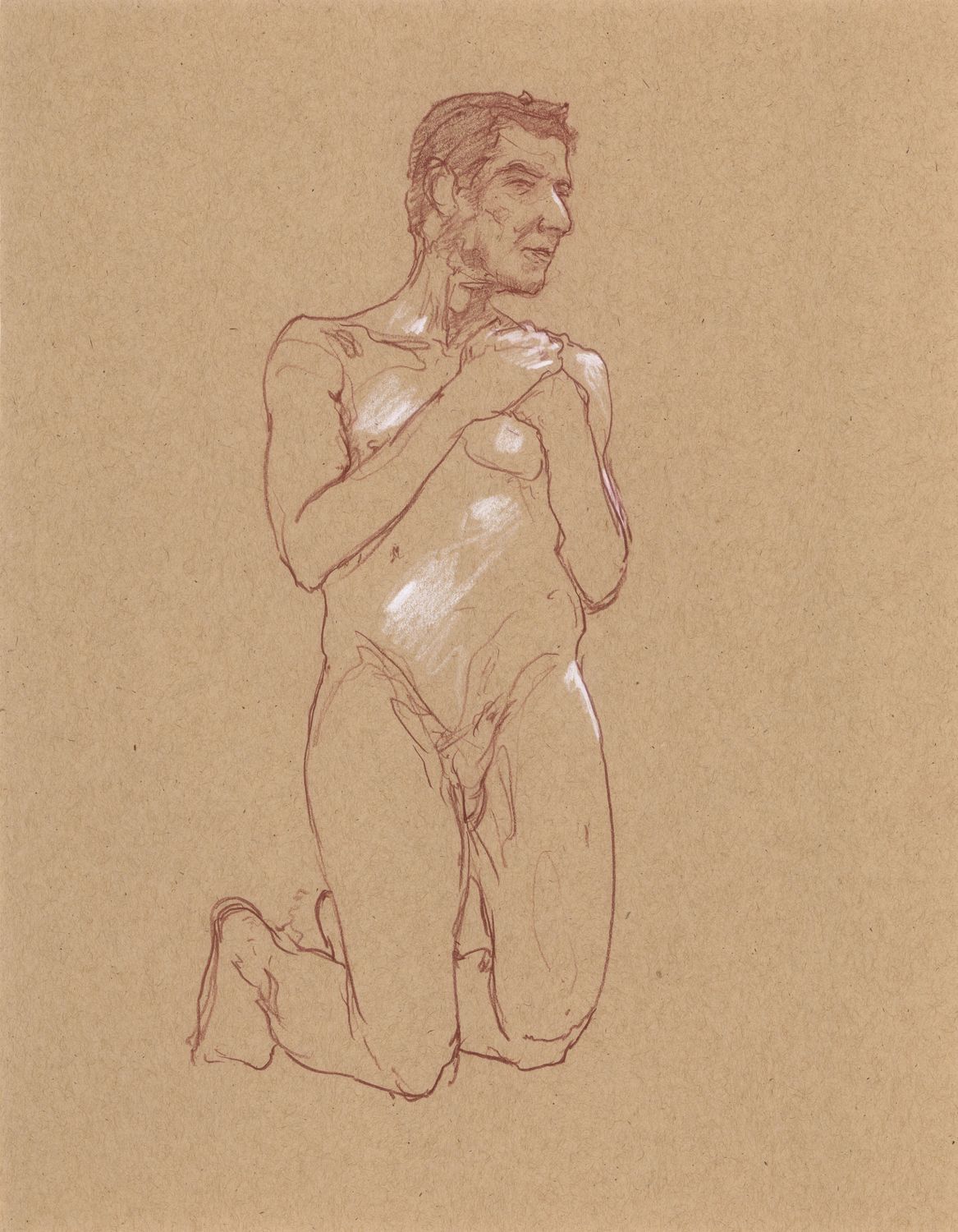 Life Drawing-2025-Mitch-kneeling