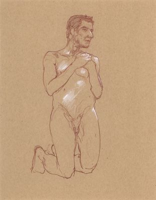 Life Drawing-2025-Mitch-kneeling