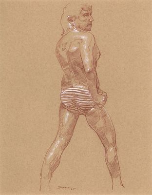 Life Drawing-2025-Striped Shorts