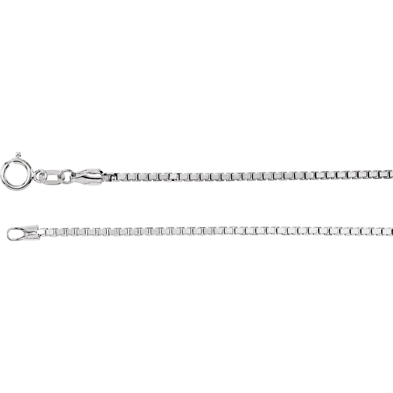 Sterling Silver 1.75mm Solid Box Chain 18&quot; Chain