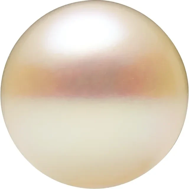 9-9.5 mm Near Round Half-drilled AA White Freshwater Cultured Pearl (B)