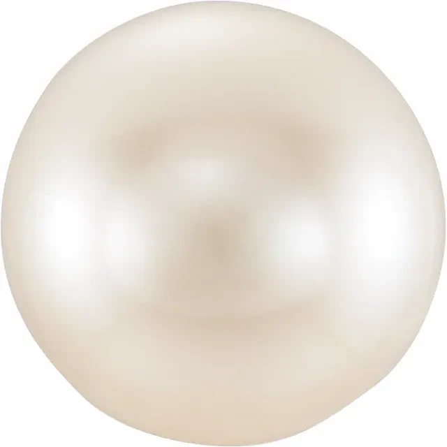 4 mm Near Round Undrilled A White Freshwater Cultured Pearl (B)