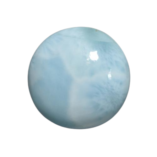 6.5 ct Round Larimar, 11.7 mm From the Dominican Republic (N)
