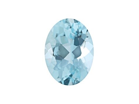 Aquamarine 7x5mm Oval 0.72ct (N) Faceted Heated Origin Brazil