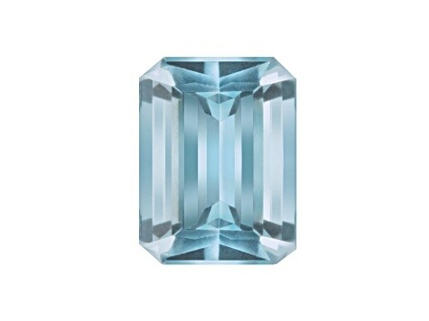 Aquamarine 5x3mm Emerald Cut 0.27ct (N) Heated step Cut Origin Brazil