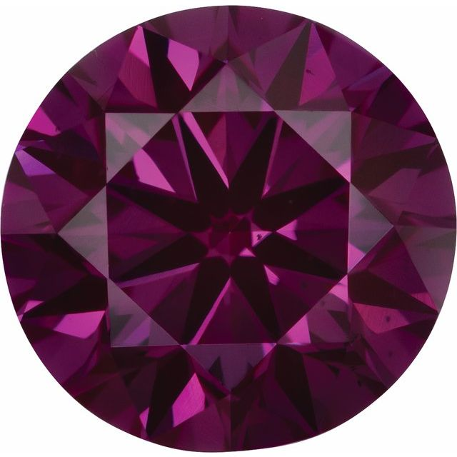 3.7 mm SI Purple Round Diamond