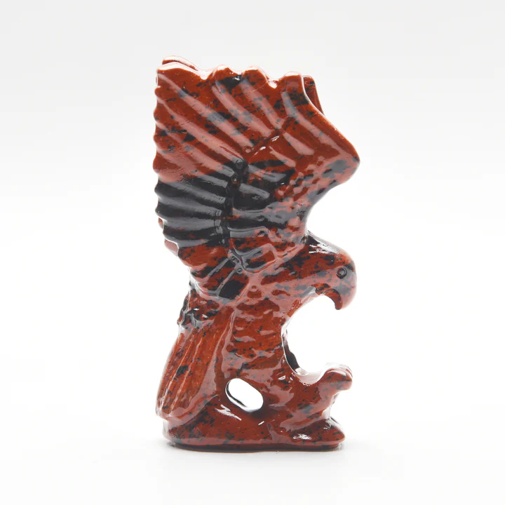 RED OBSIDIAN EAGLE CARVING