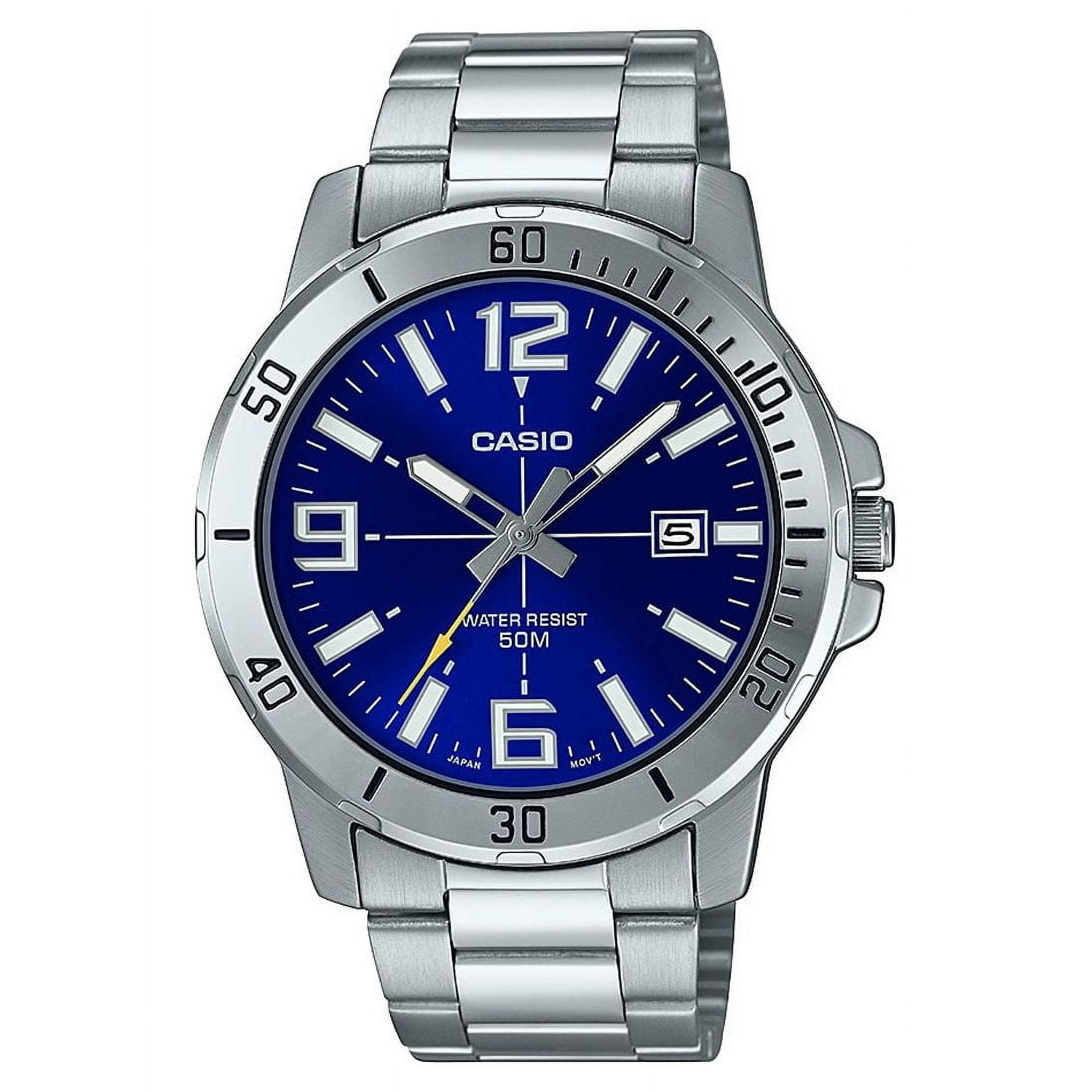 Casio Men&#39;s Diver-Style Stainless Steel Watch