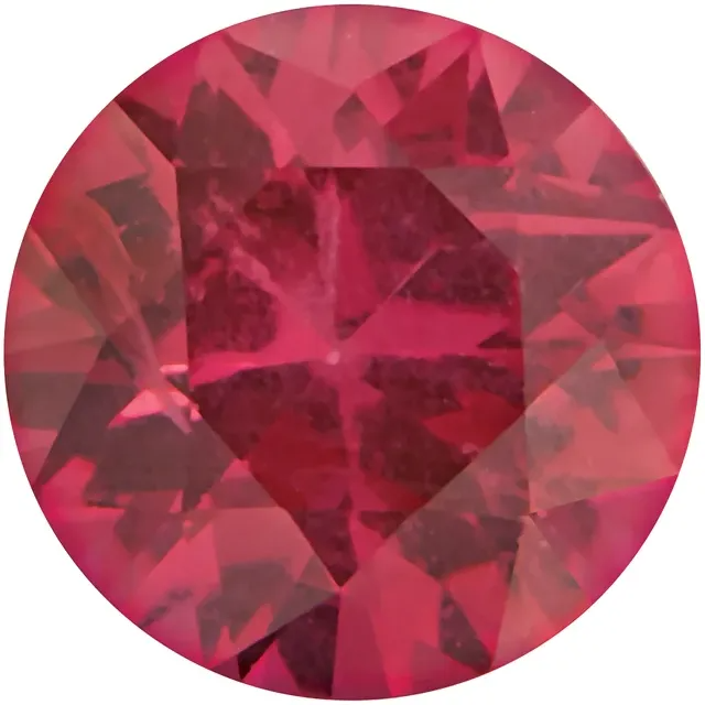 A Natural Ruby 3 mm 0.13 ct	 Faceted Diamond-cut