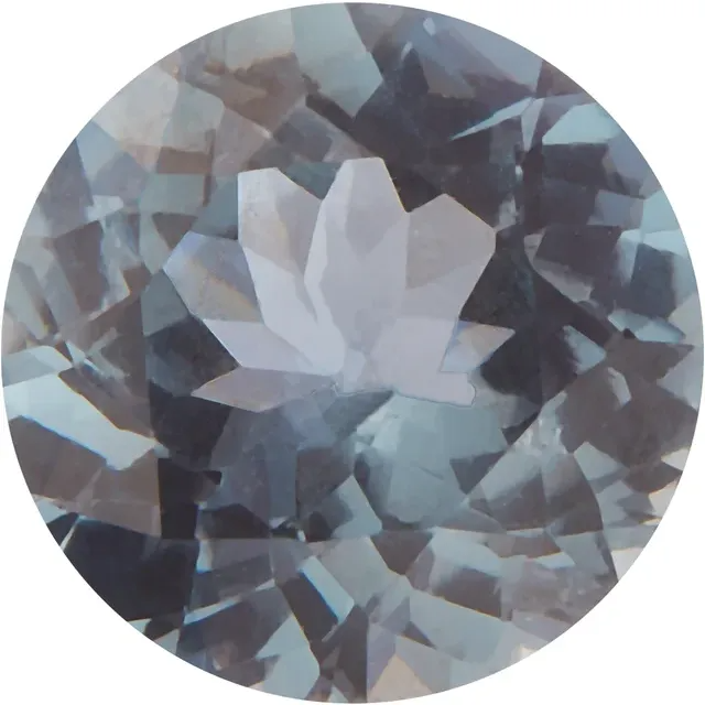 0.29 CT 4 mm Round Faceted AA Natural Gray Spinel