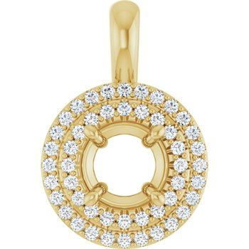 Customizable  Diamond Pendant