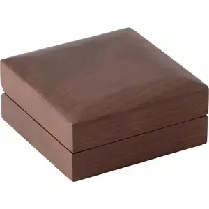 Walnut Wood Stud Earring Box